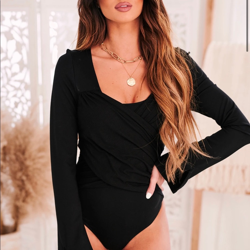 Bailey Rose Black bodysuit
